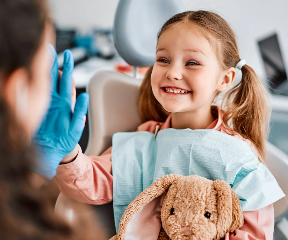 Child smiling after treatment